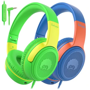 2Pcs Kids Headphones Wired with Mic & Share Port, 85/94dB, 3.5mm Student Childs Boys Girls Corded Head phones Foldable for Chromebooks Laptop Phones MP3 Green/Yellow+Blue/Orange 2Pcs Kids Headphones Wired with Mic & Share Port, 85/94dB, 3.5mm Student Childs Boys Girls Corded Head phones Foldable for Chromebooks Laptop Phones MP3 Green/Yellow+Blue/Orange