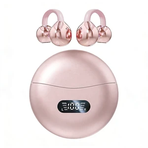 Clip-on Earbuds,Open Ear Earbuds Wireless Bluetooth 5.4, Lightweight Open Ear Headphones with C-Shaped Bridge,Slim Hook,60H Battery,Waterproof,for Glasses Wearers and Workouts (Rose Gold) Clip-on Earbuds,Open Ear Earbuds Wireless Bluetooth 5.4, Lightweight Open Ear Headphones with C-Shaped Bridge,Slim Hook,60H Battery,Waterproof,for Glasses Wearers and Workouts (Rose Gold)