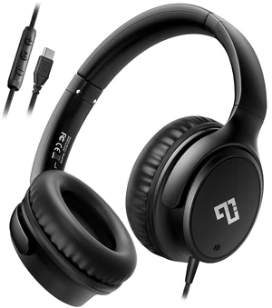 USB C Wired Headphone Over Ear for School, Noise-isolating Headphones-Black Hi-Fi Stereo,Volume Control,Type C Headphones with Mic for School/Travel/iPhone/iPad/Laptop/Samsung/Pixel/Adults/Teens Gift USB C Wired Headphone Over Ear for School, Noise-isolating Headphones-Black Hi-Fi Stereo,Volume Control,Type C Headphones with Mic for School/Travel/iPhone/iPad/Laptop/Samsung/Pixel/Adults/Teens Gift