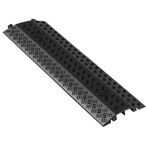 Drop Over Cable Cover, 17,500 lbs/Axle Load Capacity, 2 Channel Heavy Duty Floor Cord Cover, Cable Hose Protector Ramp, for Indoor, High Walking Traffic Areas, Home, Office, Warehouse, 1 Pack Drop Over Cable Cover, 17,500 lbs/Axle Load Capacity, 2 Channel Heavy Duty Floor Cord Cover, Cable Hose Protector Ramp, for Indoor, High Walking Traffic Areas, Home, Office, Warehouse, 1 Pack