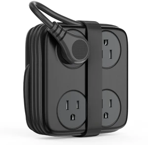 5 Ft Coiled Extension Cord with 8 Outlet & 3 USB Ports Power Strip with Flat Plug, 11 in 1 Charging Station for Home/Office/Dorm -AP3 PRO 5 Ft Coiled Extension Cord with 8 Outlet & 3 USB Ports Power Strip with Flat Plug, 11 in 1 Charging Station for Home/Office/Dorm -AP3 PRO