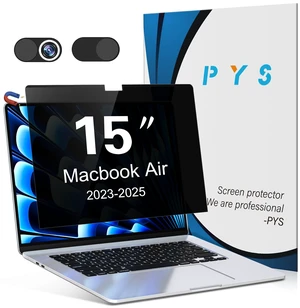 Magnetic Privacy Screen for MacBook Air 15.3 Inch (2025/2024/2023, M4, M3, M2 Chip) - Removable Anti-Glare Protector with Camera Cover Slide, Anti-Blue Light Filter for Mac Air 15.3" Laptop Magnetic Privacy Screen for MacBook Air 15.3 Inch (2025/2024/2023, M4, M3, M2 Chip) - Removable Anti-Glare Protector with Camera Cover Slide, Anti-Blue Light Filter for Mac Air 15.3" Laptop