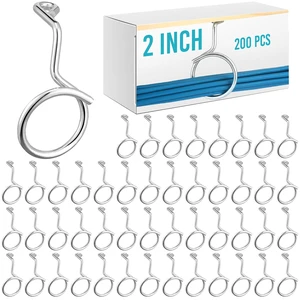 200 Pcs Bridle Rings for Low Voltage Wire and Cable 2 Inch Screw Mount Bridle Rings for Mount Cat 6 or Cat 7 Cable on Wood Concrete and Brick Surface 200 Pcs Bridle Rings for Low Voltage Wire and Cable 2 Inch Screw Mount Bridle Rings for Mount Cat 6 or Cat 7 Cable on Wood Concrete and Brick Surface