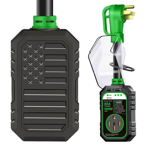 18000J 50Amp RV Surge Protector 50 Amp Flag Design - Upgraded Power Surges Voltage Protection Circuit Analyzer IP68 Waterproof Cover for 50A RVS Camper Trailer Must Haves (50Amp, Green) 18000J 50Amp RV Surge Protector 50 Amp Flag Design - Upgraded Power Surges Voltage Protection Circuit Analyzer IP68 Waterproof Cover for 50A RVS Camper Trailer Must Haves (50Amp, Green)