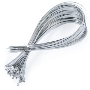 Metal Zip Ties of 100 Pcs, 24 IN 304 Stainless Steel Cable Ties, Heavy Duty Metal Zip Ties for Exhaust Wrap, Heat Resistant Fencing Ties. for Pipe, Auto repair. L/24(600mm) W/0.18(4.6mm) Metal Zip Ties of 100 Pcs, 24 IN 304 Stainless Steel Cable Ties, Heavy Duty Metal Zip Ties for Exhaust Wrap, Heat Resistant Fencing Ties. for Pipe, Auto repair. L/24(600mm) W/0.18(4.6mm)