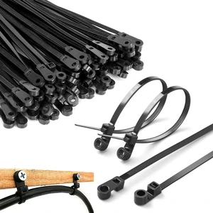 12 inch Black Zip Ties With Screw Hole,Heavy Duty Cable Ties for Cords 75 lbs Mountable head Zip Tie Screw Mount,Zip Wall Wire Ties for Indoor and Outdoor Use (200, 12 IN) 12 inch Black Zip Ties With Screw Hole,Heavy Duty Cable Ties for Cords 75 lbs Mountable head Zip Tie Screw Mount,Zip Wall Wire Ties for Indoor and Outdoor Use (200, 12 IN)