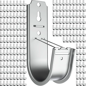 200 Pack 2 Inch Cable Support J Hook Wall Mount J Hook with Retainer Clip, Galvanized Steel for Cable Management & Organization Solution 200 Pack 2 Inch Cable Support J Hook Wall Mount J Hook with Retainer Clip, Galvanized Steel for Cable Management & Organization Solution