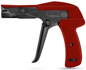42710 Zip Tie Gun/Cable Tie Install Tool, Adjustable Tension with Built-In Cutter, for Nylon Ties up to 1/4- Red 42710 Zip Tie Gun/Cable Tie Install Tool, Adjustable Tension with Built-In Cutter, for Nylon Ties up to 1/4- Red