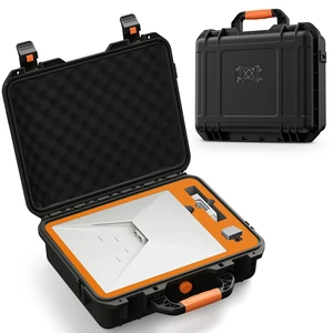 IP67 Waterproof Hard Case for Starlink Mini Dish & Accessories Precision Cut Foam, Shockproof Travel Carrying Bag for RV, Camping, Hiking, Black IP67 Waterproof Hard Case for Starlink Mini Dish & Accessories Precision Cut Foam, Shockproof Travel Carrying Bag for RV, Camping, Hiking, Black
