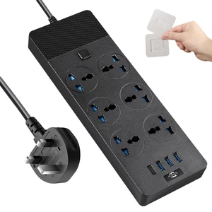 UK to US Plug Adapter, Power Strip with 6 International Outlets and 4 USB Ports (1 USB C), 110-240v, 3000w, 6Ft, Universal Travel Adapter Extension Cord for Electrical Equipment UK to US Plug Adapter, Power Strip with 6 International Outlets and 4 USB Ports (1 USB C), 110-240v, 3000w, 6Ft, Universal Travel Adapter Extension Cord for Electrical Equipment