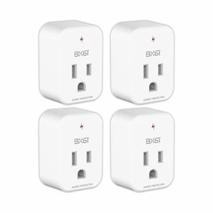 Single Outlet Surge Protector for Refrigerator Small Wall Tap Surge Protector Single Plug 120V Small Socket Lightning Protection for PC, TV, Phone, PS5 and Home Appliances, 15A, 1800W, 4 Pack Single Outlet Surge Protector for Refrigerator Small Wall Tap Surge Protector Single Plug 120V Small Socket Lightning Protection for PC, TV, Phone, PS5 and Home Appliances, 15A, 1800W, 4 Pack