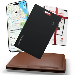 KeySmart SmartCard Gen 2 Rechargeable Wallet Tracker Card for iPhone MFi-Certified, Compatible with Apple Find My, IPX8 Waterproof, 8-Month Rechargeable Battery, Slim Tracking Card KeySmart SmartCard Gen 2 Rechargeable Wallet Tracker Card for iPhone MFi-Certified, Compatible with Apple Find My, IPX8 Waterproof, 8-Month Rechargeable Battery, Slim Tracking Card