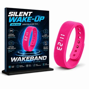 Vibrating Alarm Watch for Heavy Sleepers,Silent Wake up Alarm Wrist Powerful Wrist Vibrating Alarm,For Hearing impaired,20-Day Battery,Comfort Silicone Loop,Ideal For Couples,Shared SpaceDorms Vibrating Alarm Watch for Heavy Sleepers,Silent Wake up Alarm Wrist Powerful Wrist Vibrating Alarm,For Hearing impaired,20-Day Battery,Comfort Silicone Loop,Ideal For Couples,Shared SpaceDorms