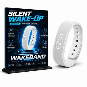 Vibrating Alarm Watch for Heavy Sleepers,Silent Wake up Alarm Wrist Powerful Wrist Vibrating Alarm,For Hearing impaired,20-Day Battery,Comfort Silicone Loop,Ideal For Couples,Shared SpaceDorms Vibrating Alarm Watch for Heavy Sleepers,Silent Wake up Alarm Wrist Powerful Wrist Vibrating Alarm,For Hearing impaired,20-Day Battery,Comfort Silicone Loop,Ideal For Couples,Shared SpaceDorms