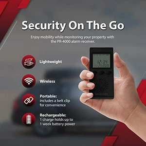 PR-4000 Portable Receiver for 4000 Series Driveway Alarm PR-4000 Portable Receiver for 4000 Series Driveway Alarm