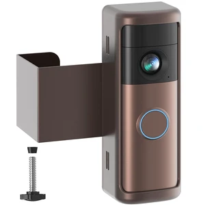 Anti-Theft Doorbell Mount for Blink/Ring Battery Doorbell/Pro/Plus(2nd Gen) No-Drill Doorbell Holder for Apartment Door, Renter Friendly Mounting Bracket, for Inward Swing Door, (1 Pack, Brown) Anti-Theft Doorbell Mount for Blink/Ring Battery Doorbell/Pro/Plus(2nd Gen) No-Drill Doorbell Holder for Apartment Door, Renter Friendly Mounting Bracket, for Inward Swing Door, (1 Pack, Brown)