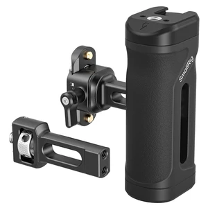 Mini Side Handle Kit, w/ 1/4"-20 Locating Screw, NATO Clamp & Rail Left or Right Hand Available, Up and Down Adjustable, Max. Payload 10kg/ 22lb, Bulit-in Threaded Hole/ Cold Shoe Mini Side Handle Kit, w/ 1/4"-20 Locating Screw, NATO Clamp & Rail Left or Right Hand Available, Up and Down Adjustable, Max. Payload 10kg/ 22lb, Bulit-in Threaded Hole/ Cold Shoe
