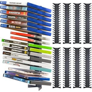 Video Game Storage Wall Mount Game Case Holder, Metal Wall Mounted Media Storage Shelves for PS, Xbox, Switch Game Organizer (8-Pack) Video Game Storage Wall Mount Game Case Holder, Metal Wall Mounted Media Storage Shelves for PS, Xbox, Switch Game Organizer (8-Pack)