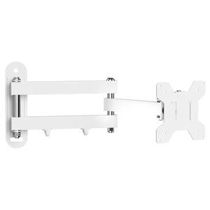 Full Motion TV Wall Mount Bracket for Most 13-30 inch TVs and Monitors, Flat and Curved TVs up to 28.66lbs, Tilt Swivel and 16.5 inch Extension, Max VESA 100x100mm, White, MA2776W Full Motion TV Wall Mount Bracket for Most 13-30 inch TVs and Monitors, Flat and Curved TVs up to 28.66lbs, Tilt Swivel and 16.5 inch Extension, Max VESA 100x100mm, White, MA2776W