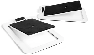 S4 Tilted Desktop Speaker Stands for Medium Bookshelf Speakers & Mid-Size 3-4 Studio Monitors Supports 8 lbs Damping Foam Padding ¼-20 Mounting Pair White S4 Tilted Desktop Speaker Stands for Medium Bookshelf Speakers & Mid-Size 3-4 Studio Monitors Supports 8 lbs Damping Foam Padding ¼-20 Mounting Pair White