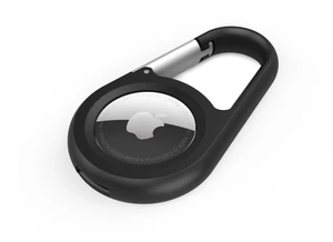 Apple AirTag Secure Holder with Carabiner - Durable Scratch Resistant Case With Open Face & Raised Edges - Protective AirTag Keychain Accessory For Keys, Pets, Luggage & More - Black Apple AirTag Secure Holder with Carabiner - Durable Scratch Resistant Case With Open Face & Raised Edges - Protective AirTag Keychain Accessory For Keys, Pets, Luggage & More - Black