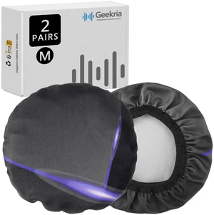 2 Pairs Flex Fabric Headphones Ear Covers - Product Safety Certified - Washable & Stretchable Earcup Protectors for Over-Ear Headsets, Sweat Pads for Gym, Gaming (Size M/Cosmos) 2 Pairs Flex Fabric Headphones Ear Covers - Product Safety Certified - Washable & Stretchable Earcup Protectors for Over-Ear Headsets, Sweat Pads for Gym, Gaming (Size M/Cosmos)