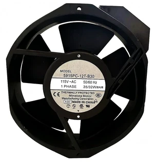 5915PC-12T-B30 for NMB-MAT 5915PC-12T-B30-A00 115VAC 35/32W 172×150×38mm Cooling Fan from (CA, Ontario Warehouse Distribution) 5915PC-12T-B30 for NMB-MAT 5915PC-12T-B30-A00 115VAC 35/32W 172×150×38mm Cooling Fan from (CA, Ontario Warehouse Distribution)