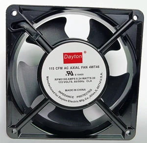 New 4WT46 Fan, 115 CFM, 115V,0.24/0.26A,20/22W,12CM Cooling Fan New 4WT46 Fan, 115 CFM, 115V,0.24/0.26A,20/22W,12CM Cooling Fan