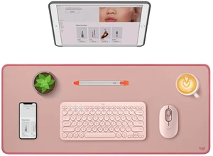 Logitech Studio Series Desk Mat Large 28x12 Inches - Rubber - Darker Rose | Multifunctional large pad, extended mouse surface, office desk protector, anti-slip base, spill-resistant Logitech Studio Series Desk Mat Large 28x12 Inches - Rubber - Darker Rose | Multifunctional large pad, extended mouse surface, office desk protector, anti-slip base, spill-resistant
