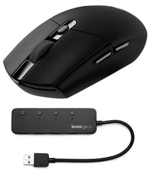 G305 Lightspeed Wireless Gaming Mouse Bundle with 3.0 4-Port USB Hub (2 Items) G305 Lightspeed Wireless Gaming Mouse Bundle with 3.0 4-Port USB Hub (2 Items)
