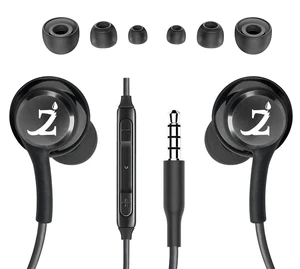 ZAMZAM PRO 3.5mm(1/8inch) Regular Plug Stereo Headphones with Hands-Free Built-in Microphone Buttons + Crisp Digital Titanium Clear Audio ZAMZAM PRO 3.5mm(1/8inch) Regular Plug Stereo Headphones with Hands-Free Built-in Microphone Buttons + Crisp Digital Titanium Clear Audio