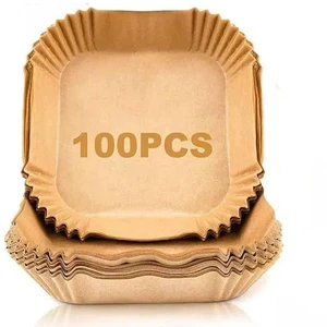 Premium airfryer liners (Pack of 100) - Non-Stick, Heat Resistant, and Hassle-Free Cooking with air fryer disposable paper liner, air fryer liners disposable Premium airfryer liners (Pack of 100) - Non-Stick, Heat Resistant, and Hassle-Free Cooking with air fryer disposable paper liner, air fryer liners disposable