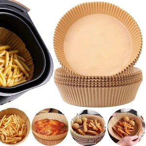 Air Fryer Disposable Paper Liner, 100 Pcs Round Non-Stick Insert Parchment Paper Liners Air Fryer Oil-proof, Water-proof, Food Grade Parchment Paper for Airfryer Basket, Microwave, Oven, Dryer Air Fryer Disposable Paper Liner, 100 Pcs Round Non-Stick Insert Parchment Paper Liners Air Fryer Oil-proof, Water-proof, Food Grade Parchment Paper for Airfryer Basket, Microwave, Oven, Dryer