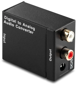 Digital to Analog Audio Converter, Digital Optical Toslink to RCA Analog Coaxial Audio Converter Adapter with Optical Cable Digital to Analog Audio Converter, Digital Optical Toslink to RCA Analog Coaxial Audio Converter Adapter with Optical Cable