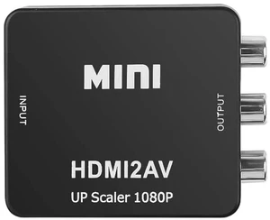 HDMI to RCA, HDMI to AV Converter, 1080p 3RCA CVBs Composite Video Audio Adapter Support PAL/NTSC for TV Stick, Laptop, HDTV, PS3 STB, DVD Player HDMI to RCA, HDMI to AV Converter, 1080p 3RCA CVBs Composite Video Audio Adapter Support PAL/NTSC for TV Stick, Laptop, HDTV, PS3 STB, DVD Player
