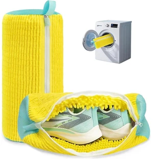 Shoe Washing Machine Bag Laundry Shoe Bag for Washer and Dryer Reusable 2pc Shoe Cleaning Bags for Sneakers 360° Deep Cleaning Machine for All Shoes Types With Self-locking Zipper -Yellow Shoe Washing Machine Bag Laundry Shoe Bag for Washer and Dryer Reusable 2pc Shoe Cleaning Bags for Sneakers 360° Deep Cleaning Machine for All Shoes Types With Self-locking Zipper -Yellow