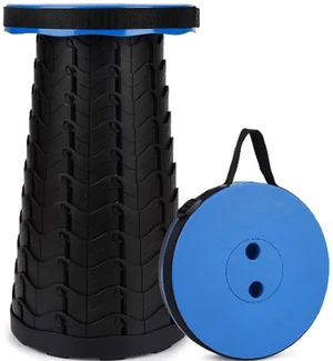Upgraded Collapsible Stool, 400lbs Max Weight, Lightweight But Sturdy, Portable Retractable Folding Telescoping Foldable Camping Stool for Adults Outdoor Fishing Hiking Travel BBQ(Blue) Upgraded Collapsible Stool, 400lbs Max Weight, Lightweight But Sturdy, Portable Retractable Folding Telescoping Foldable Camping Stool for Adults Outdoor Fishing Hiking Travel BBQ(Blue)