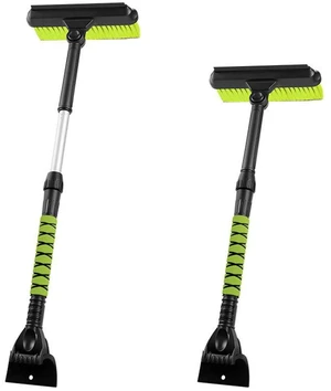 Car Windshield Ice Scraper & Snow Brush Tool, 21.3"-31.8" Extendable Handle with EVA Foam Grip & Buckle, Sturdy Paint Safe Black Automotive Accessory for Windshield and Car Windows Car Windshield Ice Scraper & Snow Brush Tool, 21.3"-31.8" Extendable Handle with EVA Foam Grip & Buckle, Sturdy Paint Safe Black Automotive Accessory for Windshield and Car Windows