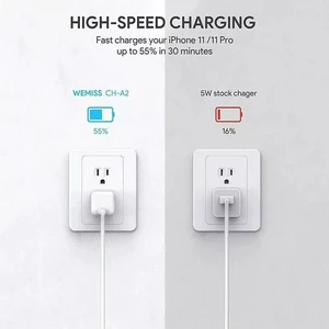 2Pack 20W Fast Charging USB-C Wall Charger, 1-Port PD 3.0 for iPhone, Samsung, iPad, Tablets, Phones, Travel-Friendly Size, White 2Pack 20W Fast Charging USB-C Wall Charger, 1-Port PD 3.0 for iPhone, Samsung, iPad, Tablets, Phones, Travel-Friendly Size, White