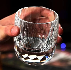 Crystal Glass Rocks Whiskey Glasses Old Fashioned Glass Cut Clear Diamonds 8oz Crystal Glass Rocks Whiskey Glasses Old Fashioned Glass Cut Clear Diamonds 8oz