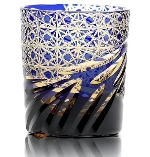 1 Pc Crystal Glass Whiskey Glass Tumbler Edo Kiriko Drinkware Hand Cut Clear 9oz 1 Pc Crystal Glass Whiskey Glass Tumbler Edo Kiriko Drinkware Hand Cut Clear 9oz