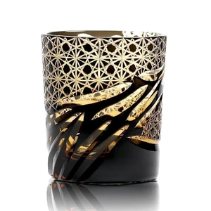 1 Pc Crystal Glass Whiskey Glass Tumbler Edo Kiriko Drinkware Hand Cut Clear 9oz 1 Pc Crystal Glass Whiskey Glass Tumbler Edo Kiriko Drinkware Hand Cut Clear 9oz