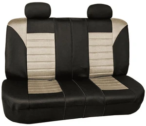 Premium 3D Air Mesh Seat Covers with removable headrests - for SUV, Sedan, Van - Rear Beige Premium 3D Air Mesh Seat Covers with removable headrests - for SUV, Sedan, Van - Rear Beige