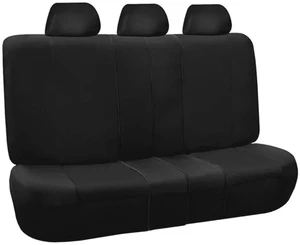 Classic Seat Covers with Removable Headrests - for Sedans, Suvs, and Vans - Rear Black Classic Seat Covers with Removable Headrests - for Sedans, Suvs, and Vans - Rear Black
