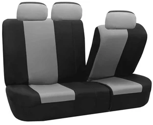Classic Seat Covers with Removable Headrests - for Sedans, Suvs, and Vans - Rear Gray Classic Seat Covers with Removable Headrests - for Sedans, Suvs, and Vans - Rear Gray