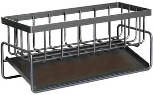 Kitchen Sink Caddy Organizer, Black Metal, Self-Draining Tray, Counter top Storage Rack for Sponge, Soap, Dishwashing Supplies, Kitchen Sink Caddy Organizer, Black Metal, Self-Draining Tray, Counter top Storage Rack for Sponge, Soap, Dishwashing Supplies,