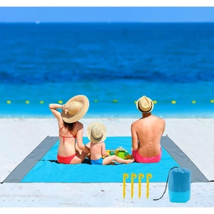 Beach Blanket Sandproof Waterproof, Extra Large Beach Mat, Oversized & Compact Sand Free, Quick Drying Beach Essentials for Vacation, Cruise, Picnic & Camping with Stakes (83"x78") Beach Blanket Sandproof Waterproof, Extra Large Beach Mat, Oversized & Compact Sand Free, Quick Drying Beach Essentials for Vacation, Cruise, Picnic & Camping with Stakes (83"x78")