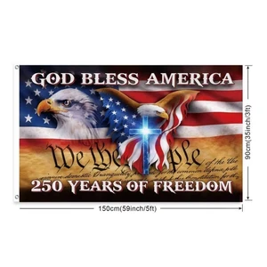 250 Year 3x5Ft America Flag USA 250Th Anniversary Patriotic Design 1776-2026 NEW 250 Year 3x5Ft America Flag USA 250Th Anniversary Patriotic Design 1776-2026 NEW