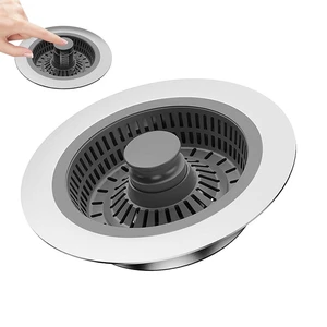 3 in 1 Kitchen Sink Drain Strainer & Sink Stopper, Anti-Clogging Sink Food Catcher Basket, Anti-Clog & Odor-Proof Drain Filter, Fits 3-1/2 Inch Sink Drain Holes 3 in 1 Kitchen Sink Drain Strainer & Sink Stopper, Anti-Clogging Sink Food Catcher Basket, Anti-Clog & Odor-Proof Drain Filter, Fits 3-1/2 Inch Sink Drain Holes