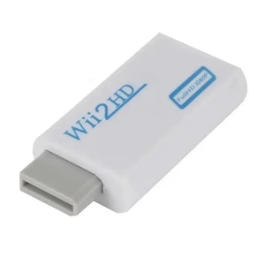 Wii to HDMI Adapter, WII to Hdmi Converter, Connect Wii Console to HDMI Display Monitor with 3.5mm Audio Supports All Wii Display Modes Wii to HDMI Adapter, WII to Hdmi Converter, Connect Wii Console to HDMI Display Monitor with 3.5mm Audio Supports All Wii Display Modes